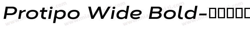 Protipo Wide Bold字体转换